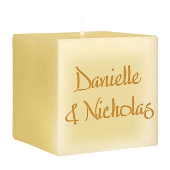 Bishop Personalized Candle - Engraved