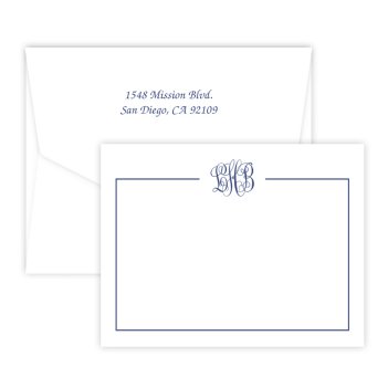 Triumph Monogram Card - Raised Ink