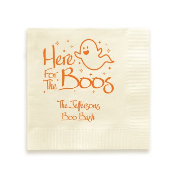 Here For The Boos Napkin - Printed