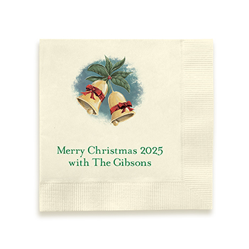 Holiday Bells Napkin - Printed