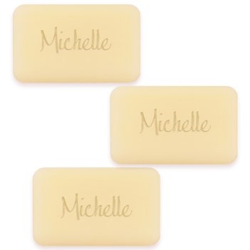 Bishop Personalized Triple Milled French Soap Set of 3 - Engraved