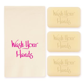 Bishop Personalized Triple Milled French Soap Set of 3 Plus Guest Towels