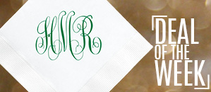 Delavan Monogram Printed Napkins