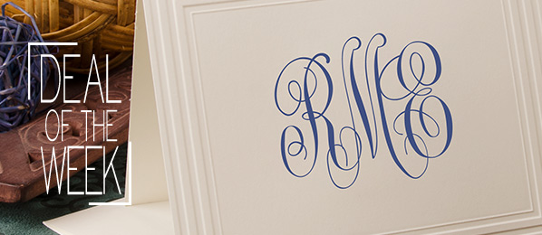 Classic Frame Monogram Note